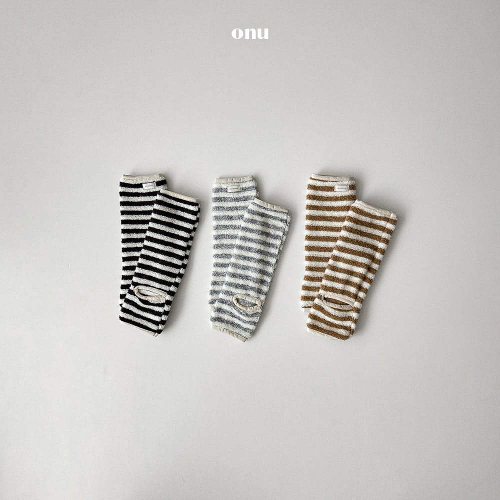 ［onu］Stripe arm & leg warmer