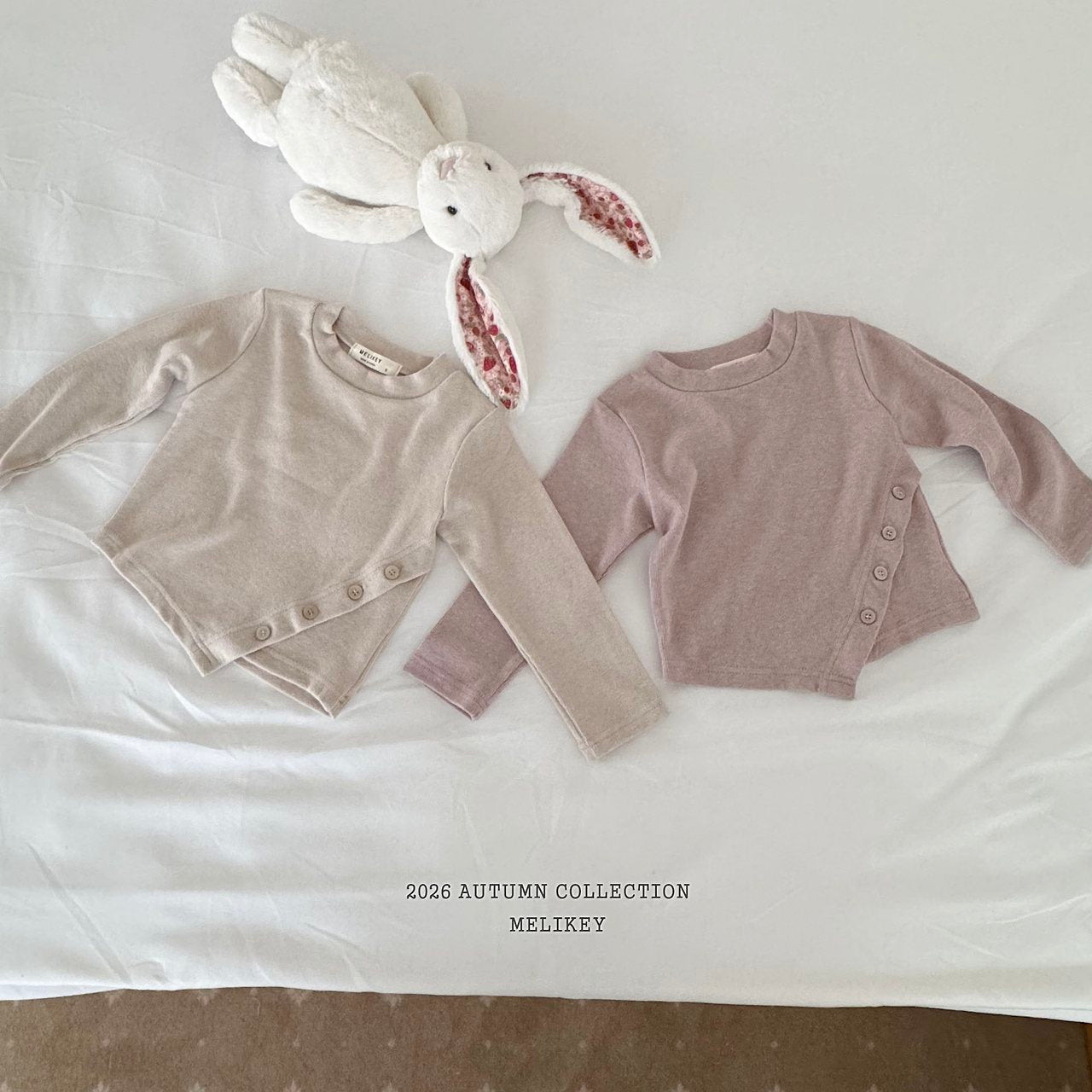 ［Melikey］Button crop tee