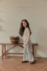 ［Melikey］Button crop tee