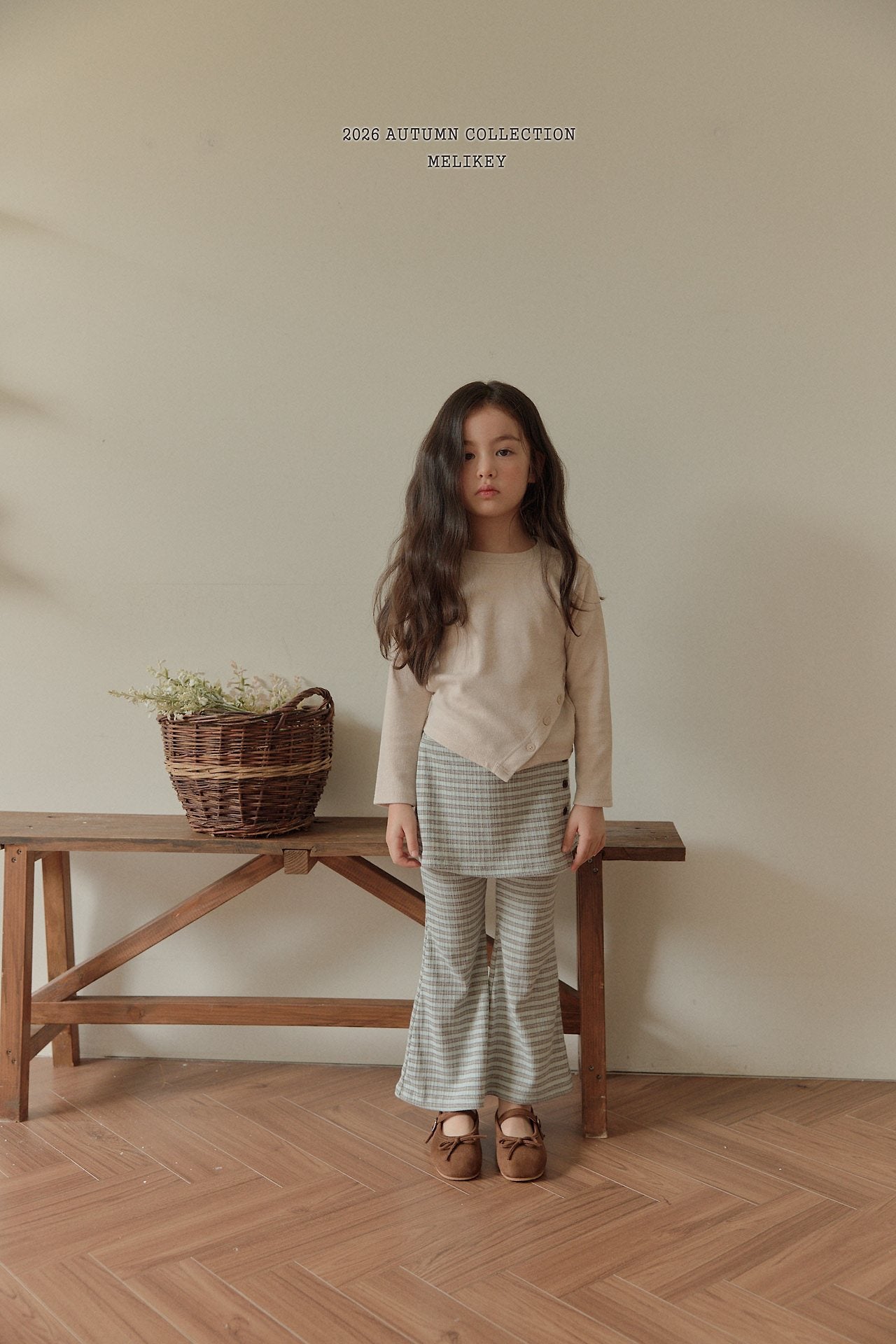 ［Melikey］Button crop tee
