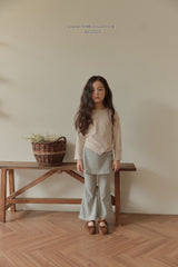 ［Melikey］Button crop tee