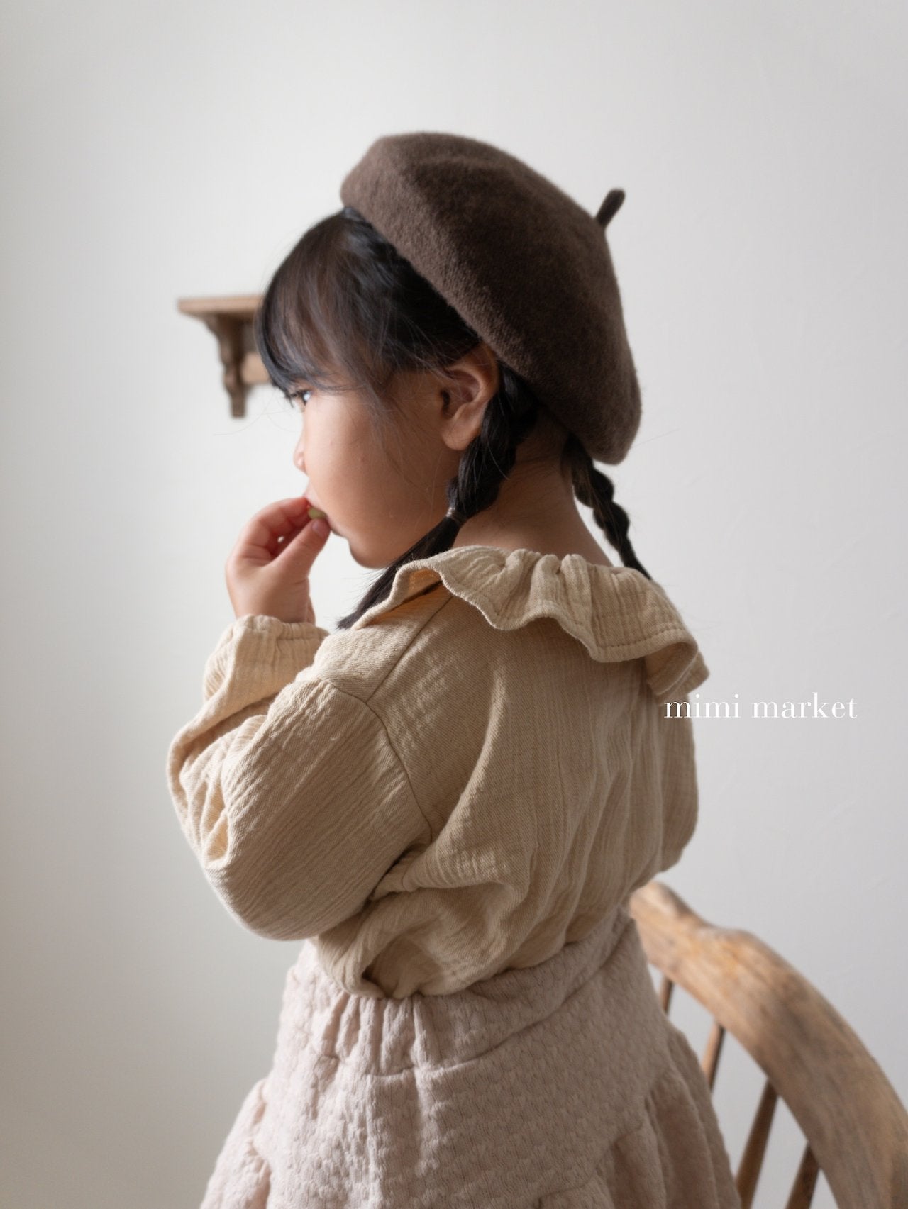 ［mimi market］Ozzie frill collar blouse