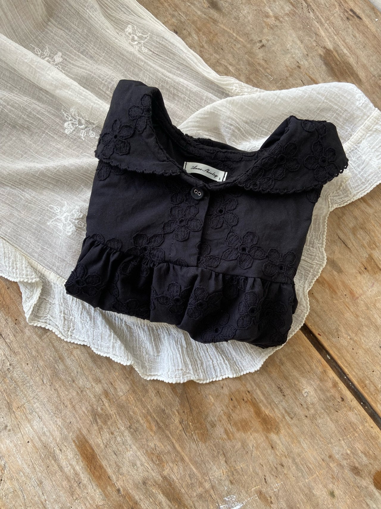 ［Anne shirley］Pure collar rompers