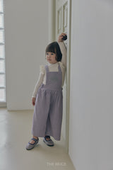［The beige］Ribbed Frill Tee