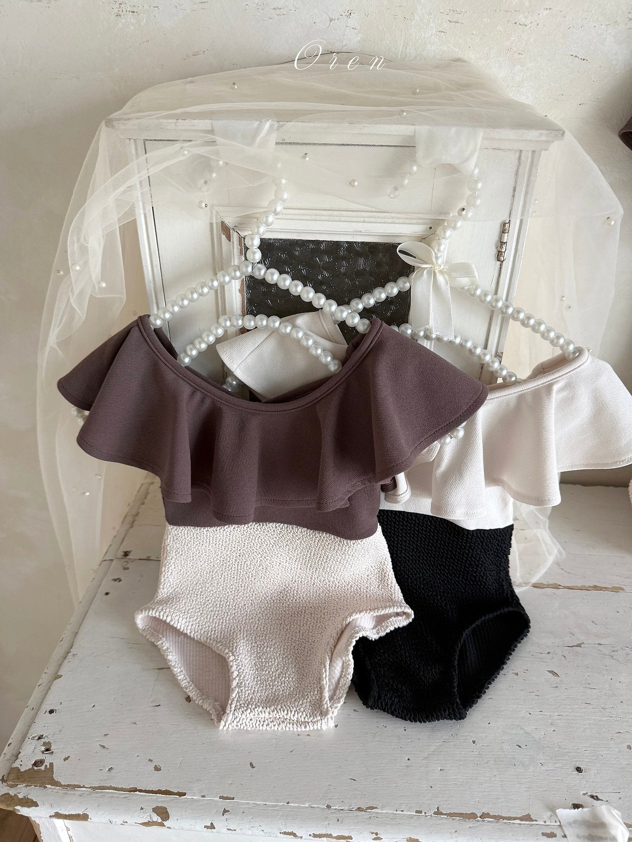 ［OREN］Pepe frill swim wear (mom)