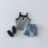 ［Bonito］Stripe sleeveless tee