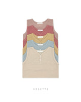 ［ROSETTE］Mare button sleeveless tops