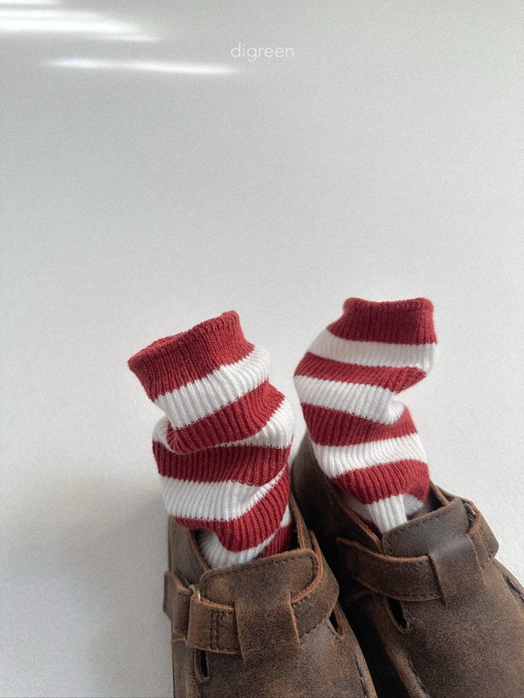 ［digreen］Minimal stripe socks set