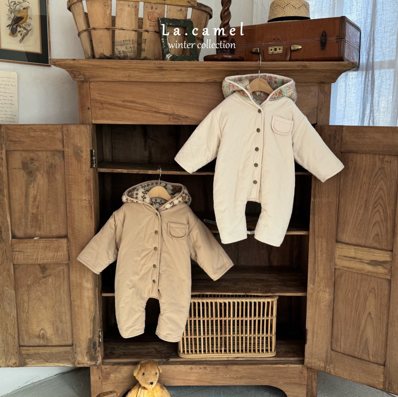 ［La.camel］Candy  reversible padding suit