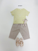 ［puipui］Line stripe pants