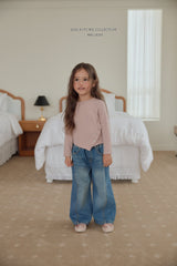 ［Melikey］Button crop tee