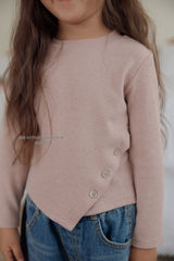 ［Melikey］Button crop tee
