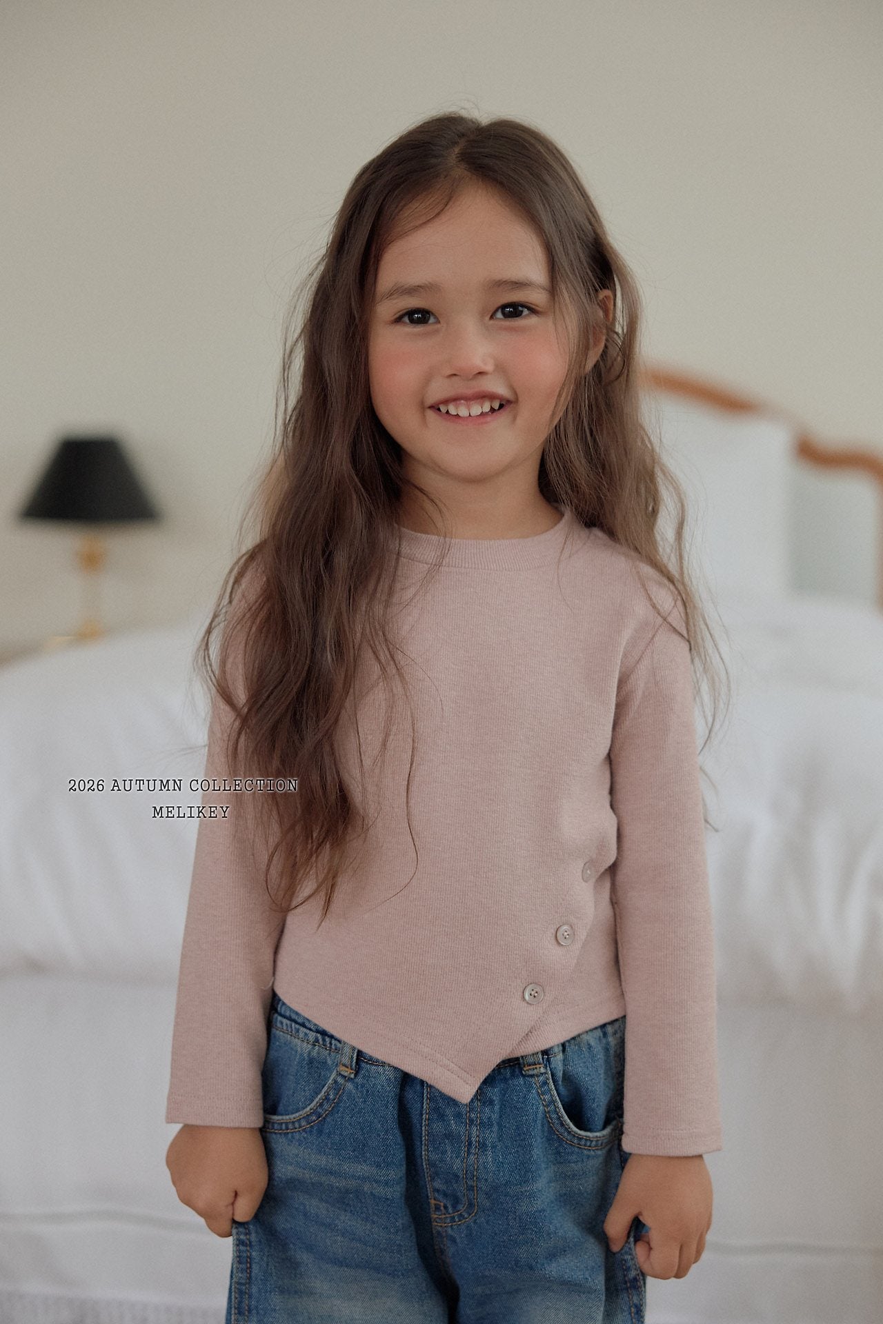 ［Melikey］Button crop tee