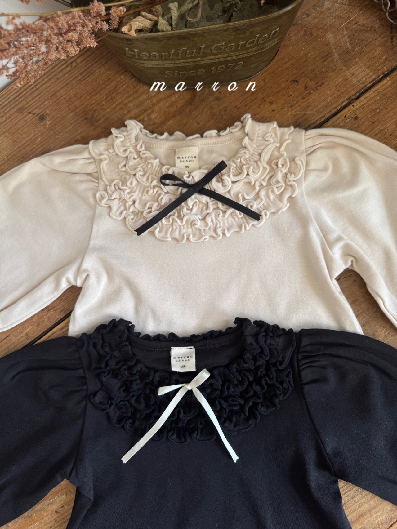 ［marron］Karen ribbon tops