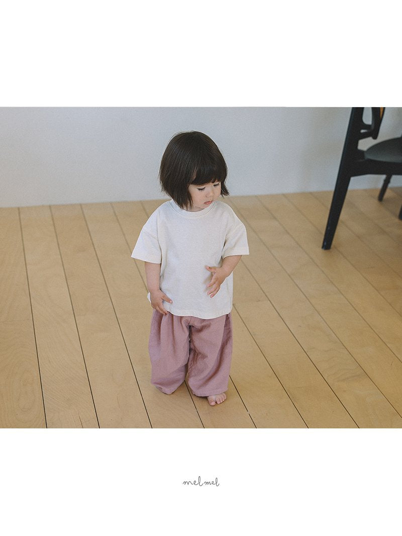 ［melmel］Linen hip pocket pants