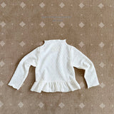 ［Melikey］Frill ribbon mesh tops