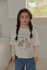 ［Melikey］Frill ribbon mesh tops