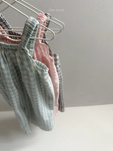 ［minirobe］Multi check overalls