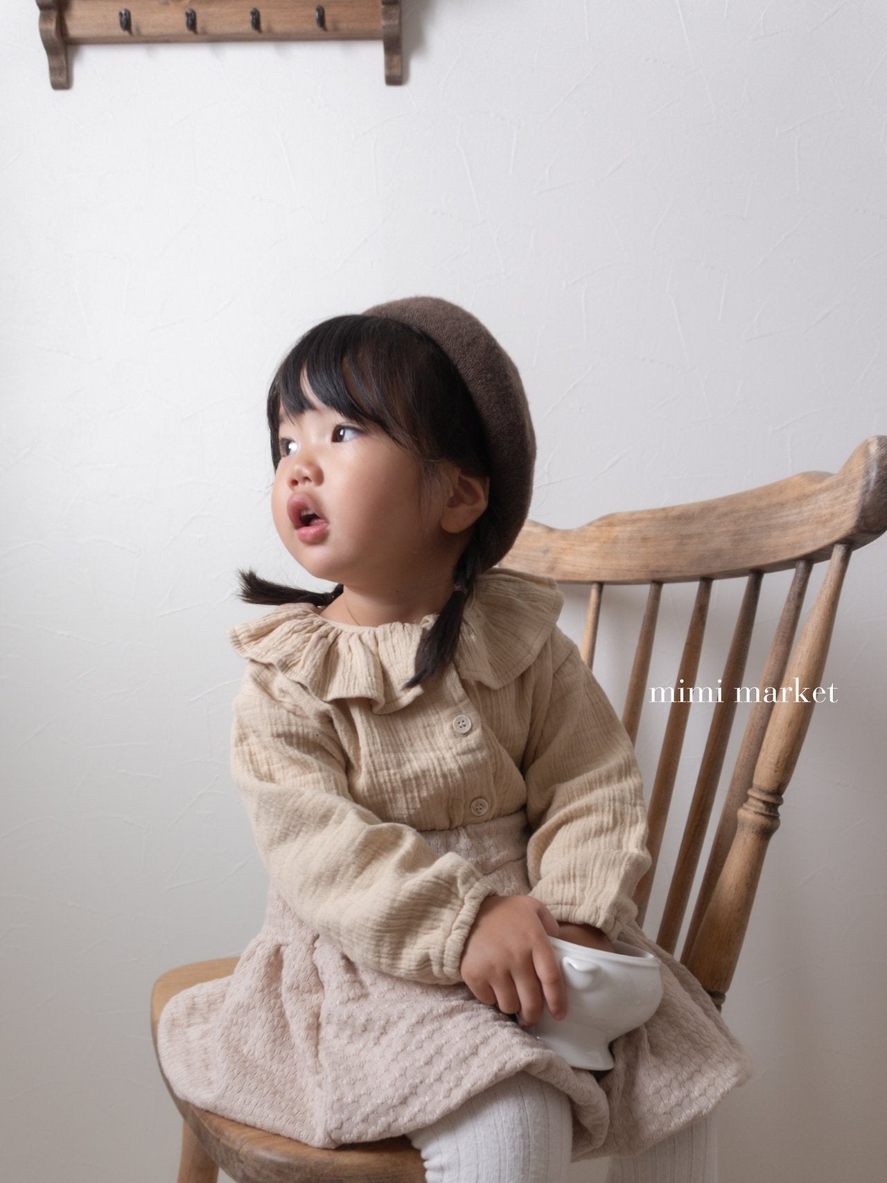 ［mimi market］Ozzie frill collar blouse