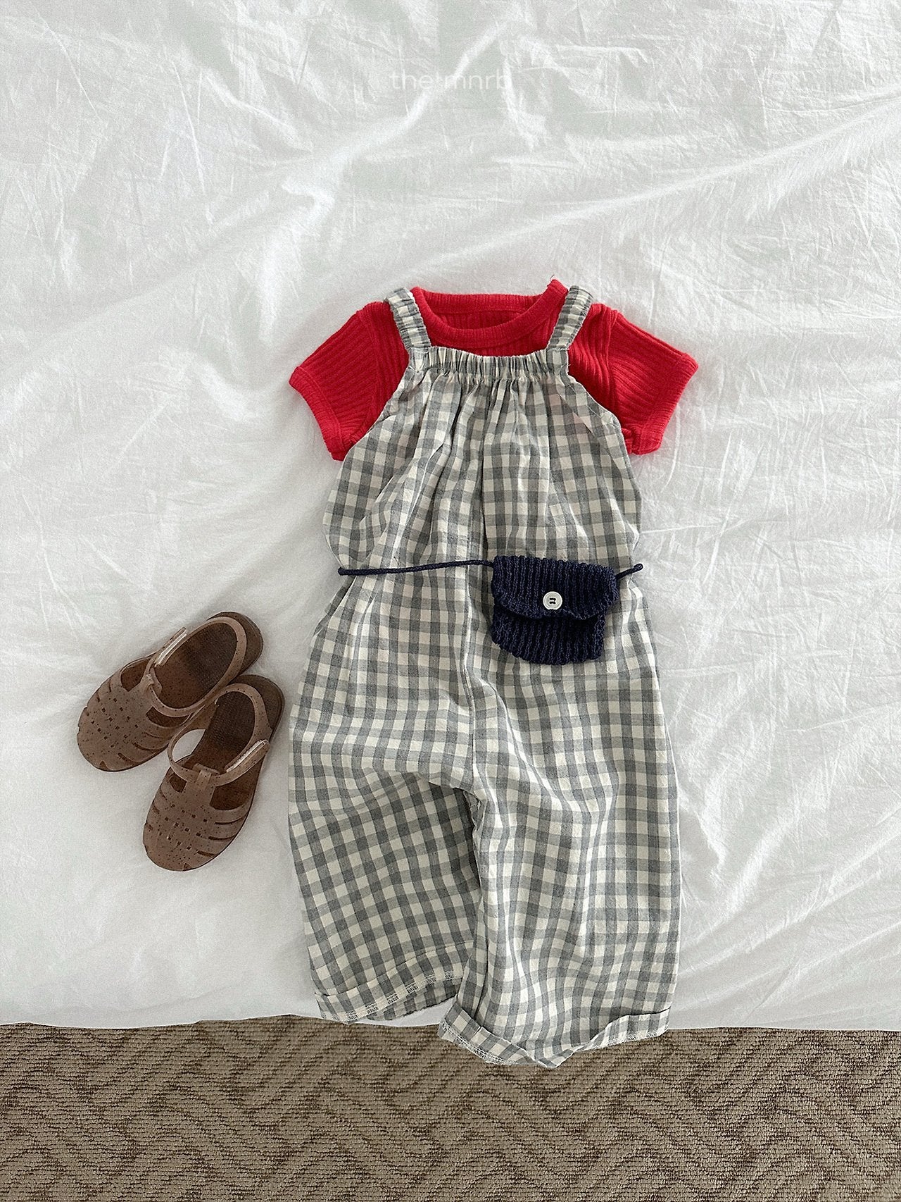 ［minirobe］Multi check overalls
