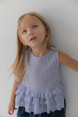 ［lenua］April frill blouse