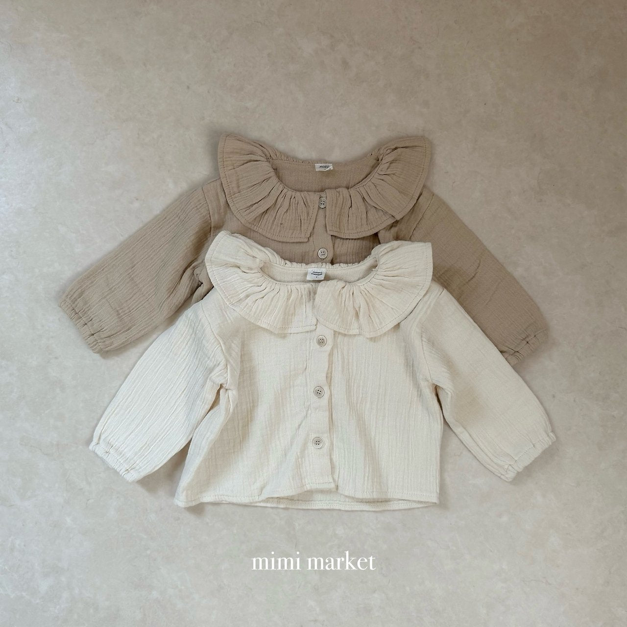 ［mimi market］Ozzie frill collar blouse