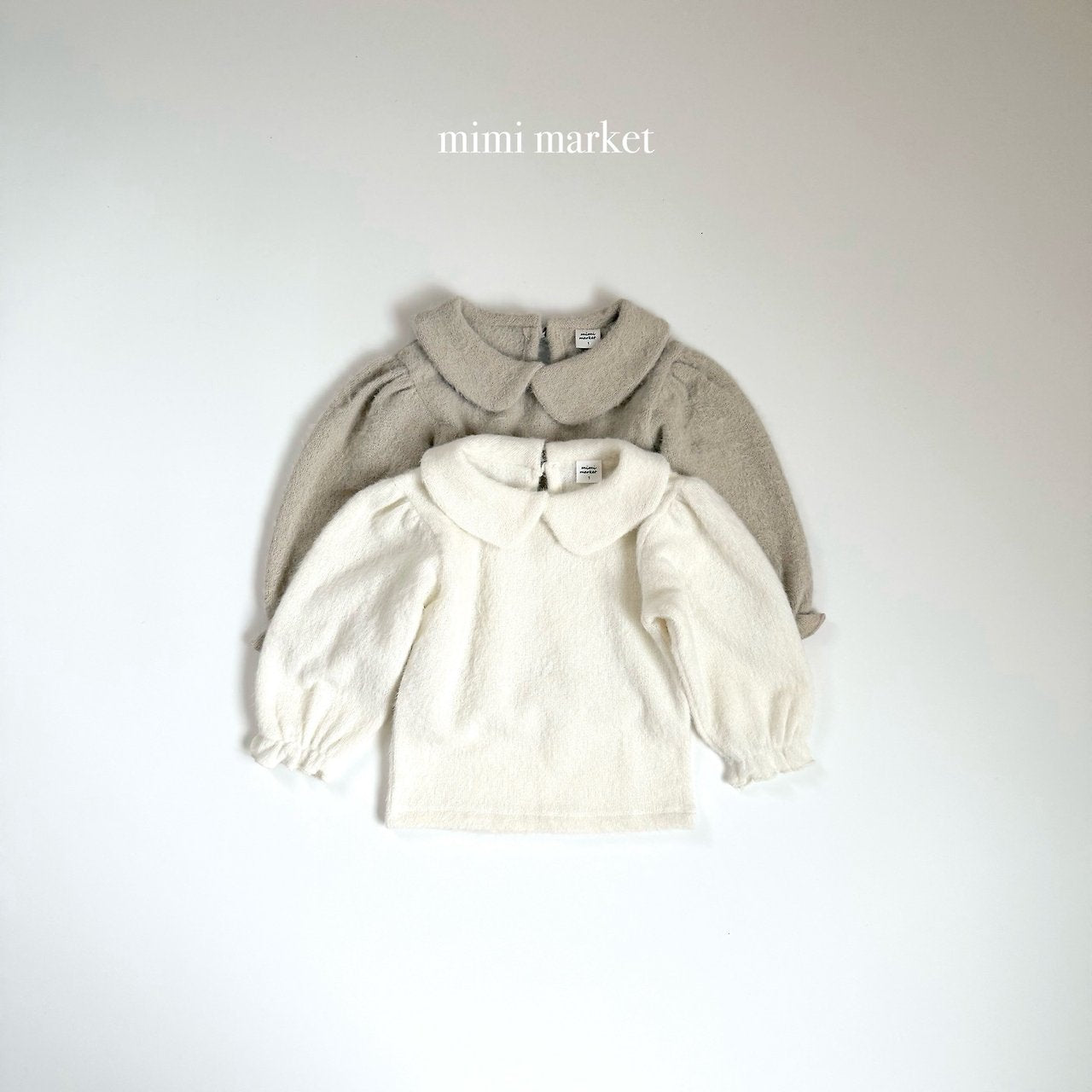 [mimi market] Softy collar tops