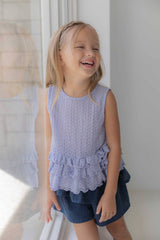 ［lenua］April frill blouse