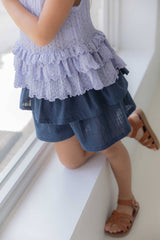 ［lenua］April frill blouse