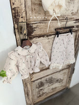 ［marron］Bunny bonnding ribbon blouse