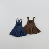 ［LINDO］Twill suspender one-piece