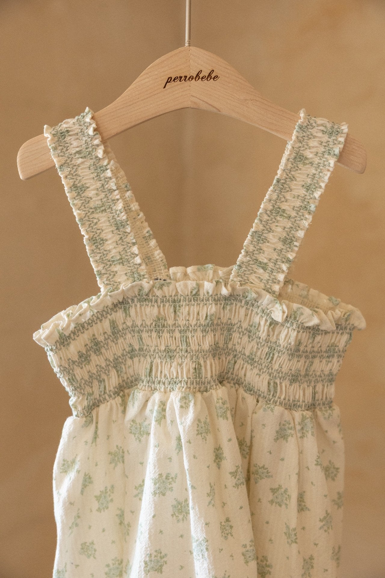 ［perrobebe］Heloise smock one-piece (mint)