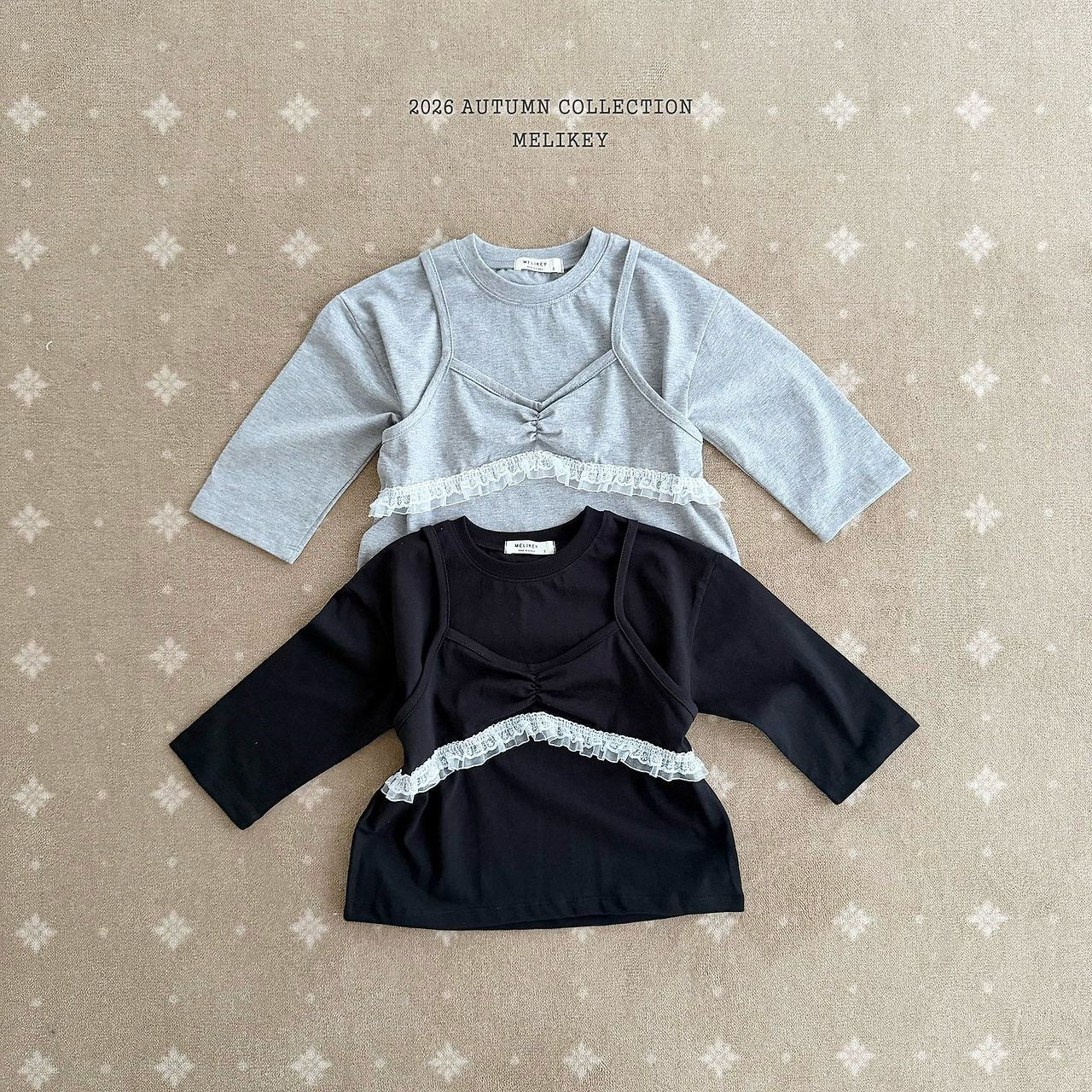 ［Melikey］Layered camisole tee