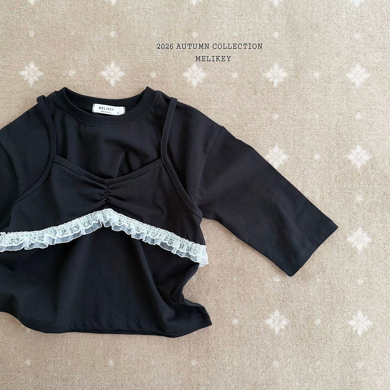 ［Melikey］Layered camisole tee