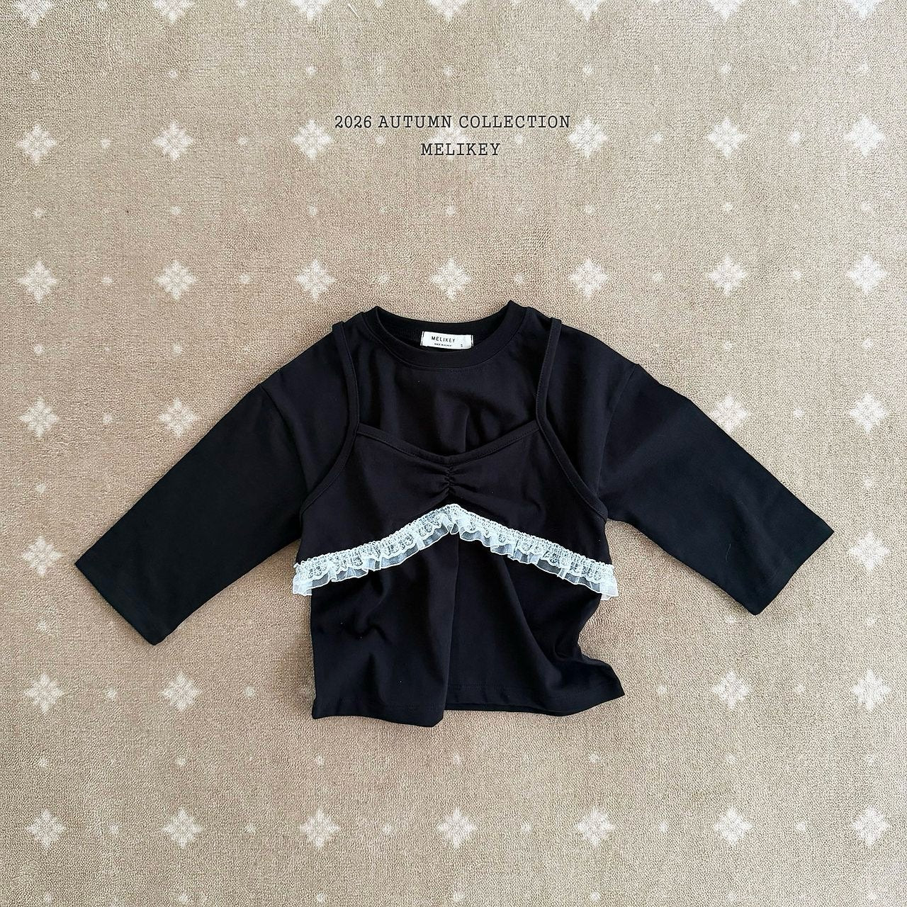 ［Melikey］Layered camisole tee