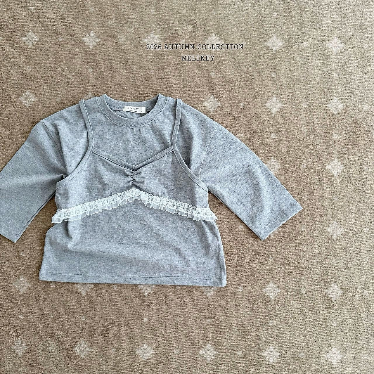 ［Melikey］Layered camisole tee