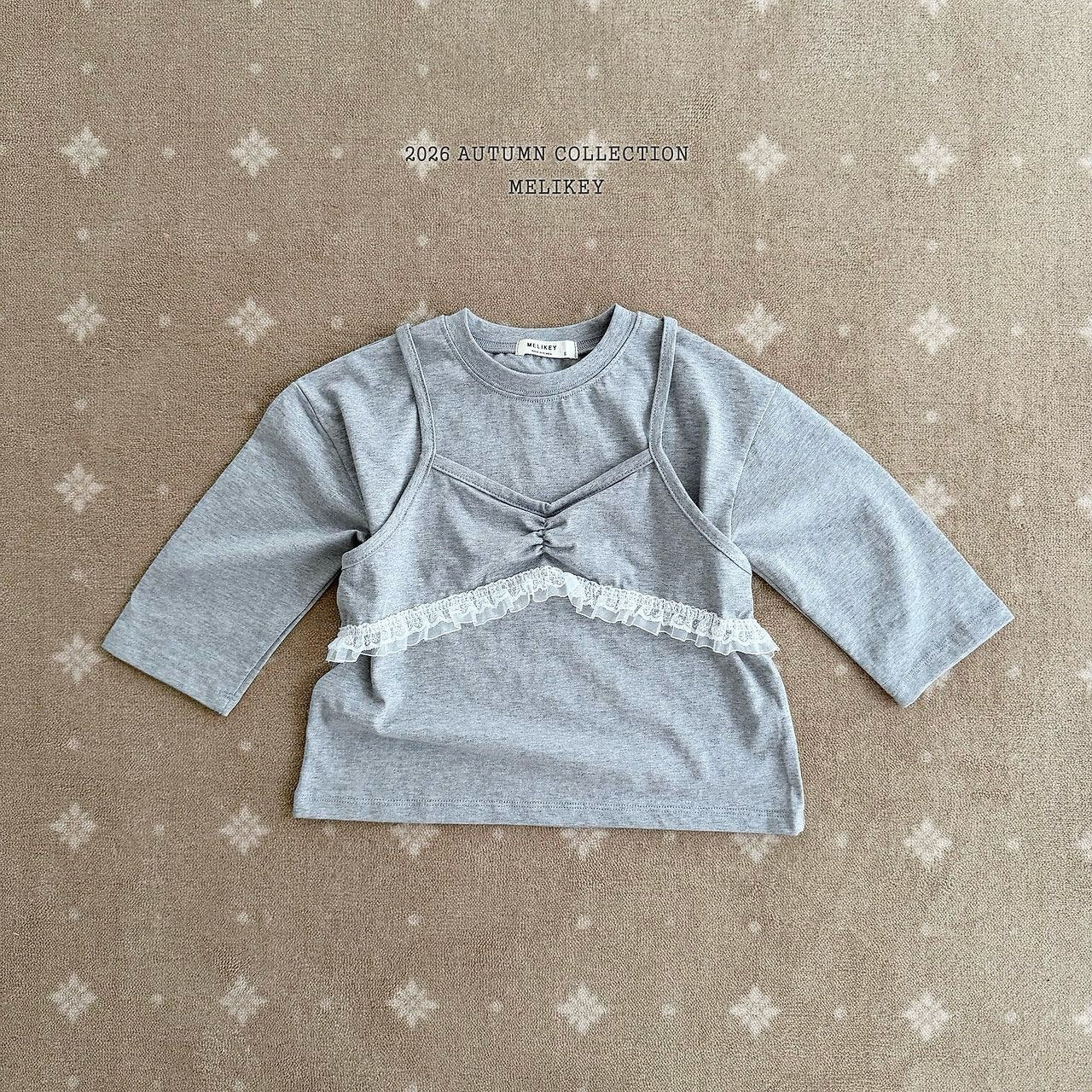 ［Melikey］Layered camisole tee