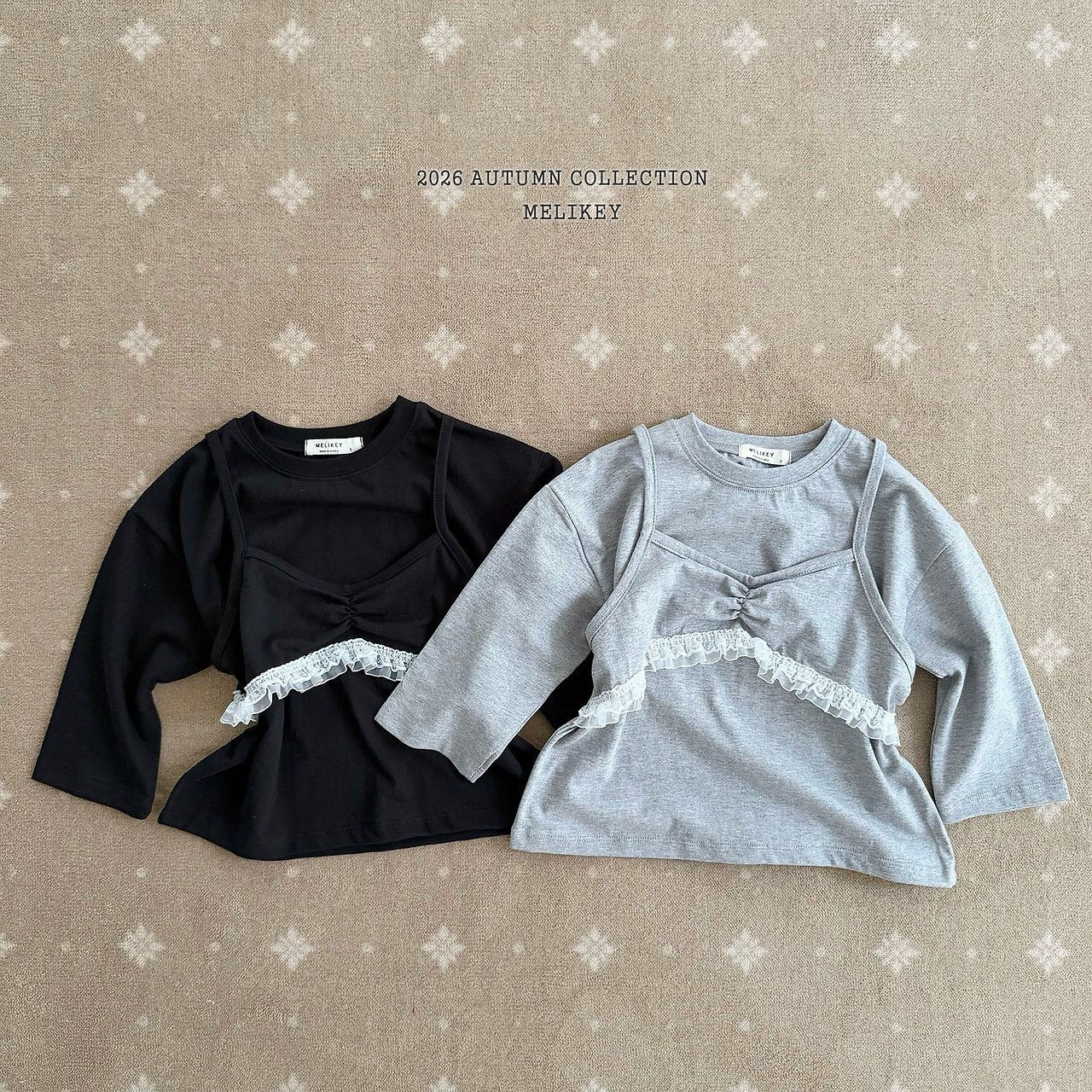 ［Melikey］Layered camisole tee