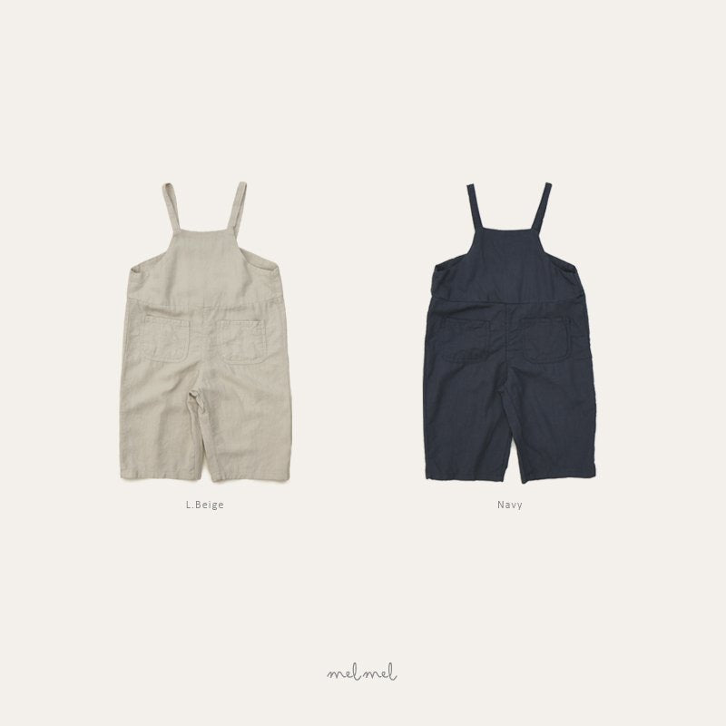 ［melmel］Linen overalls