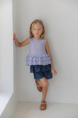 ［lenua］April frill blouse