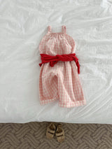 ［minirobe］Multi check overalls