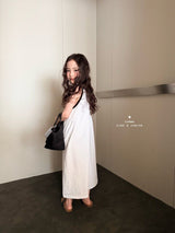 ［comma］Two tone long one-piece
