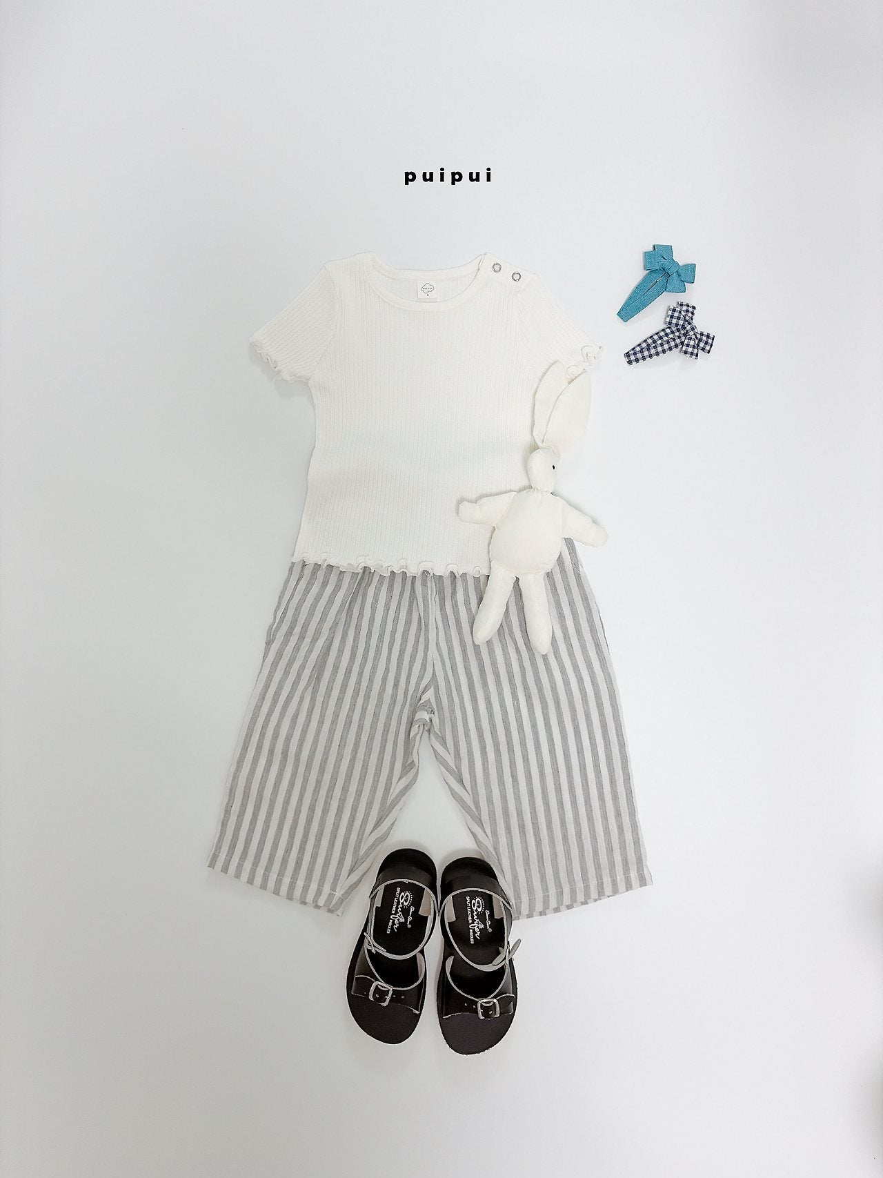 ［puipui］Line stripe pants
