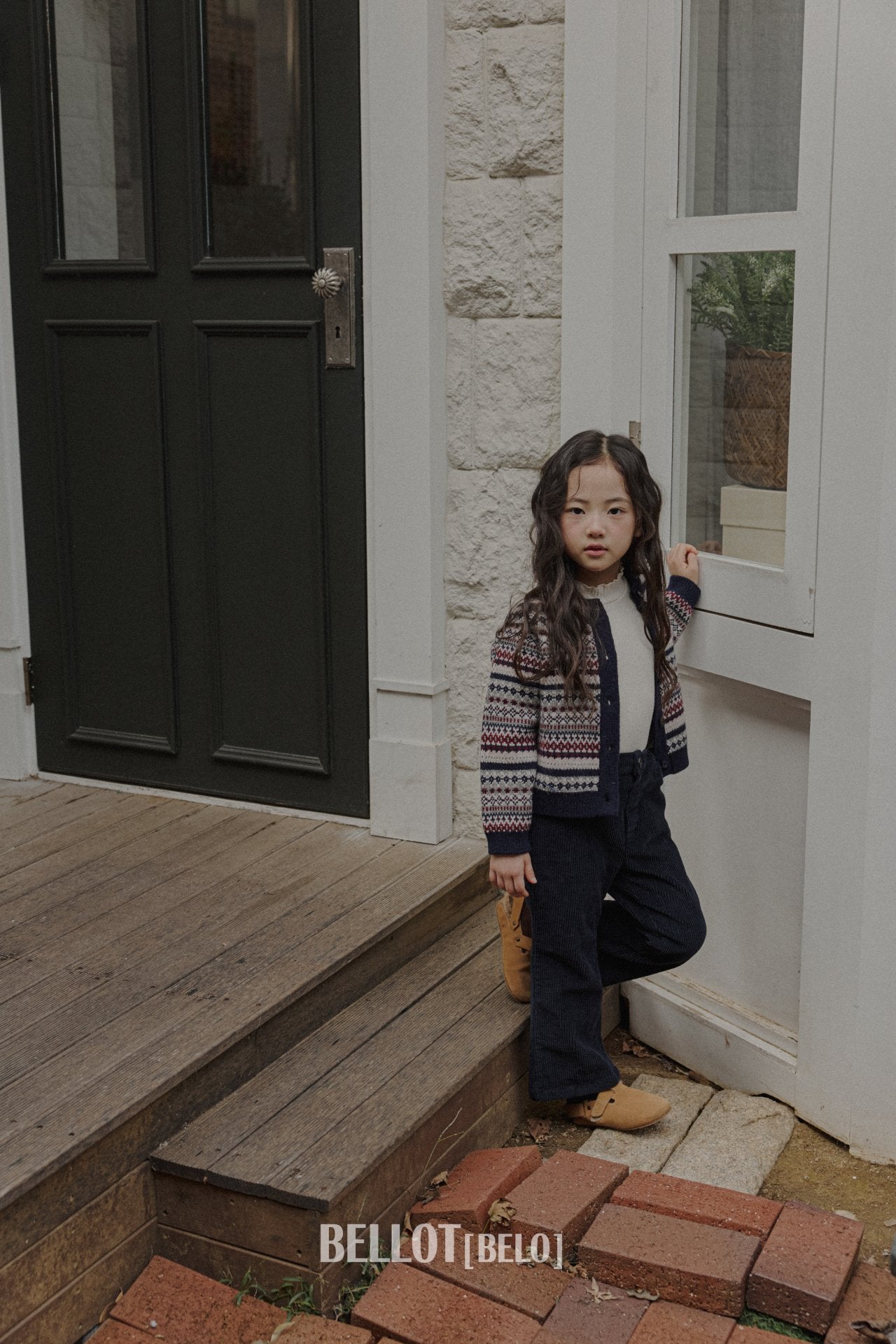 ［BELLOT］Nordic cashmere cardigan (kids)