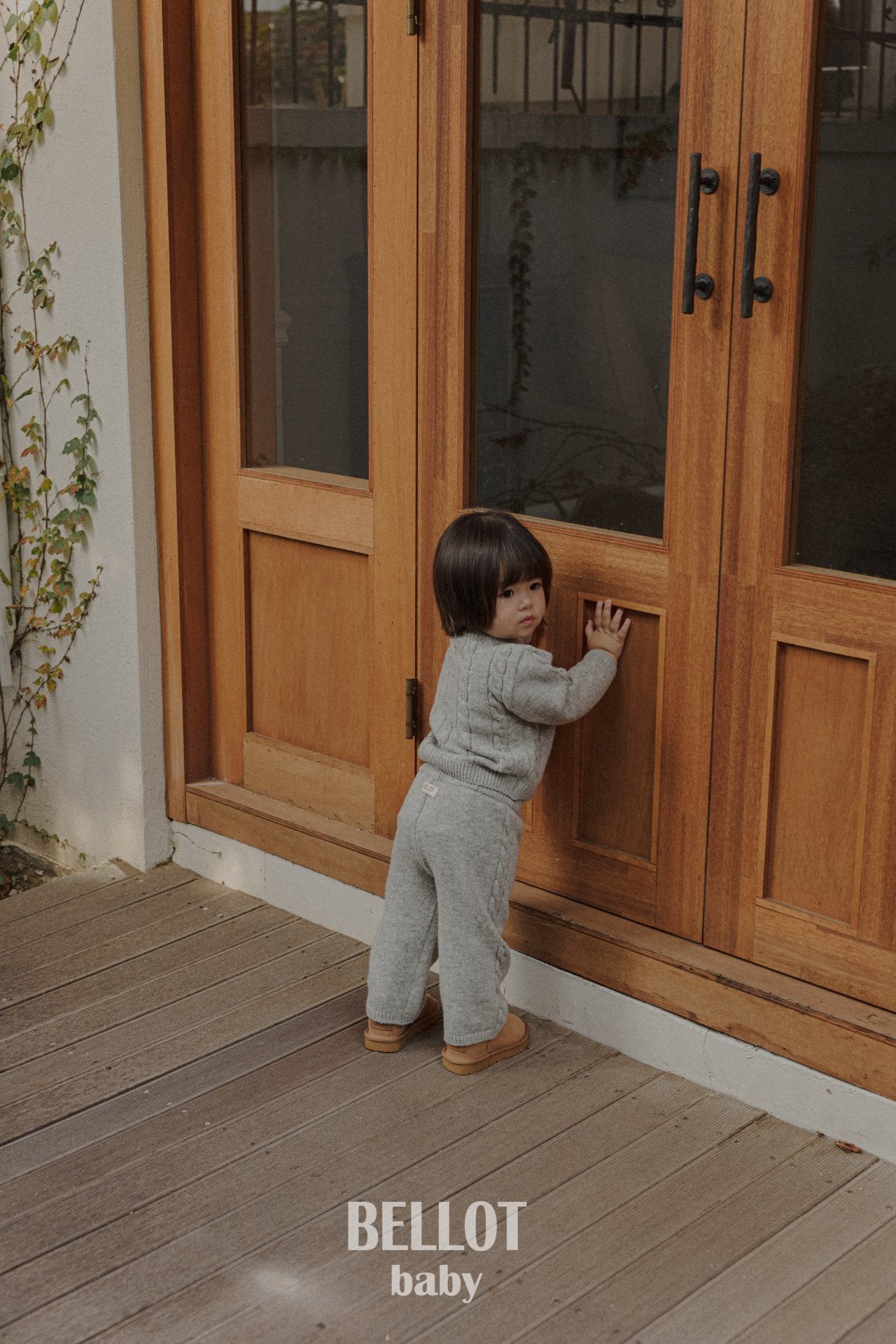 ［BELLOT］Berry cashmere knit pants (baby)