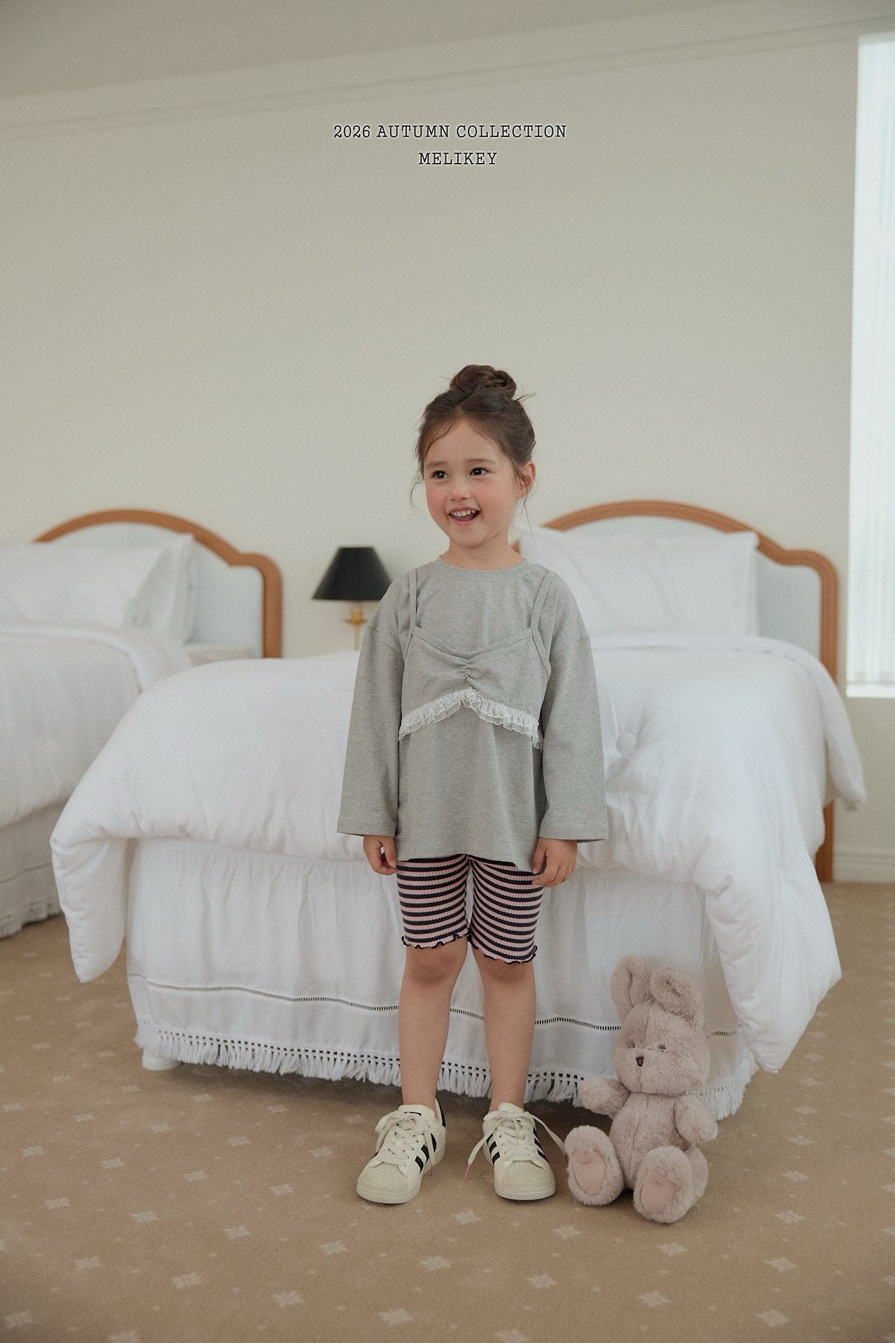 ［Melikey］Layered camisole tee