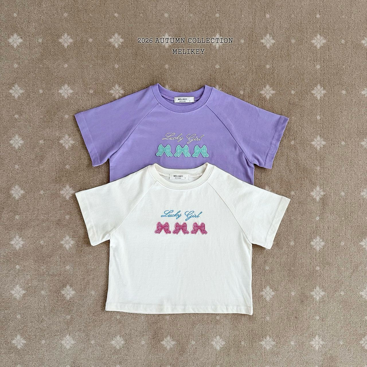 ［Melikey］Lucky ribbon tee