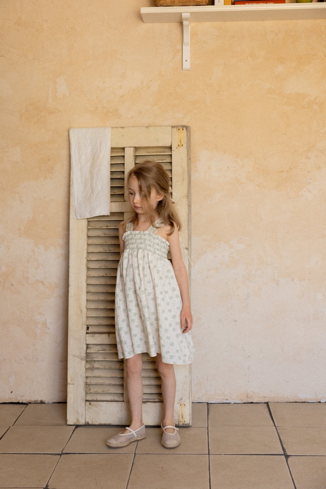 ［perrobebe］Heloise smock one-piece (mint)