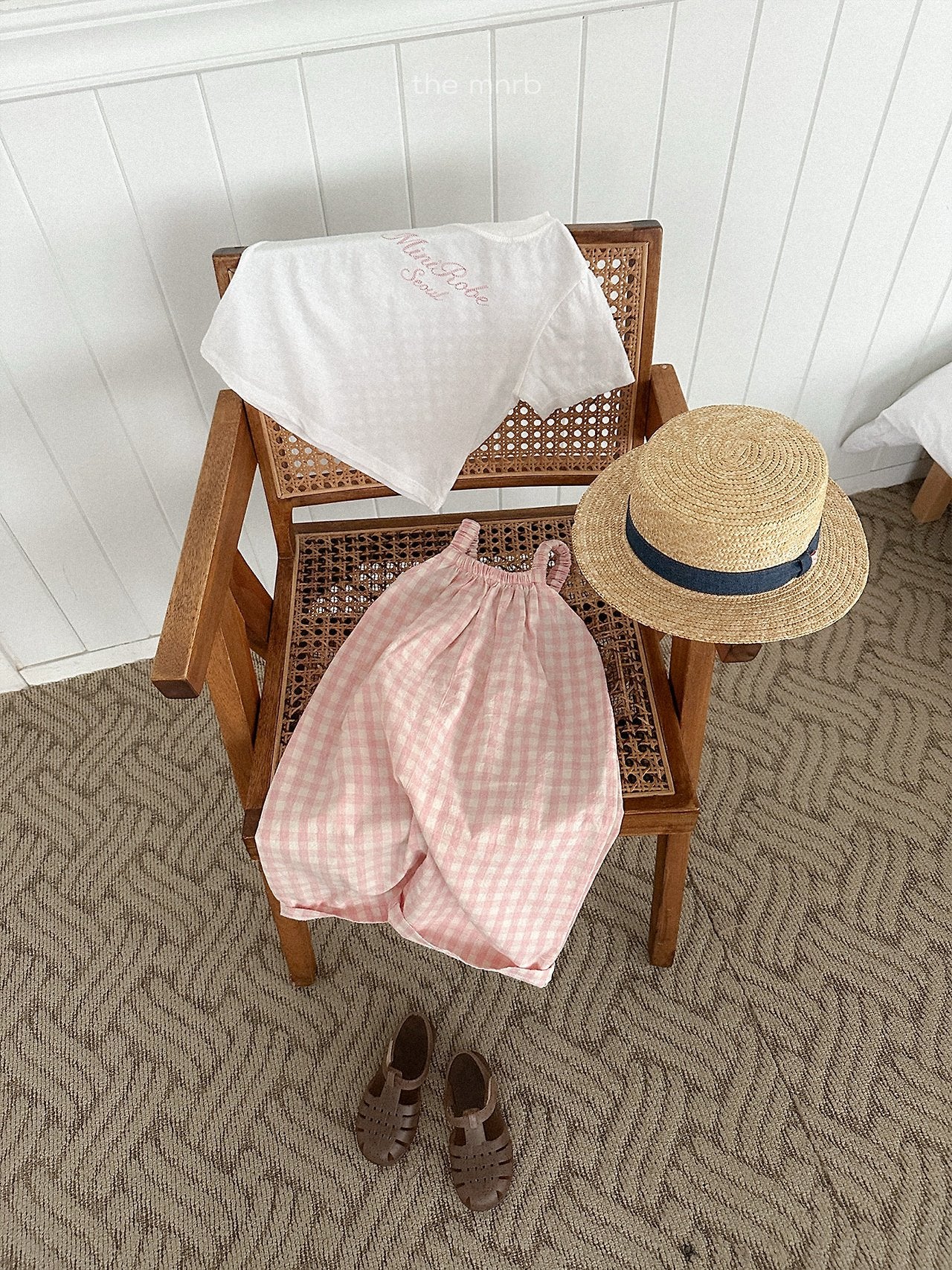 ［minirobe］Multi check overalls