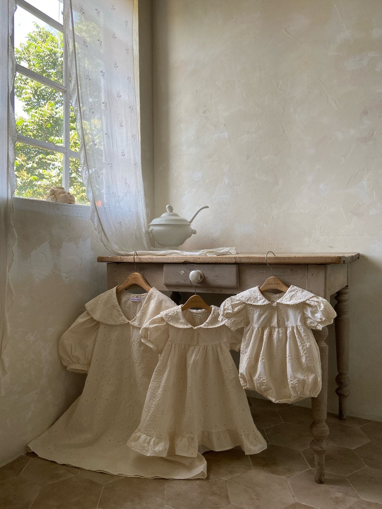 ［Anne shirley］Pure collar rompers